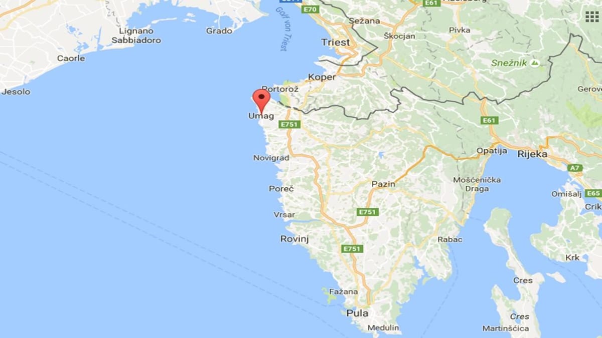 地図の複数のクロアチア