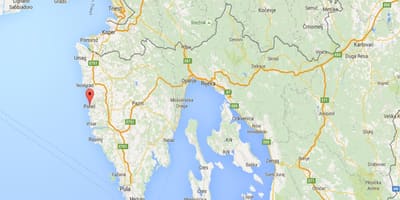 地図のポレチュのクロアチア 
