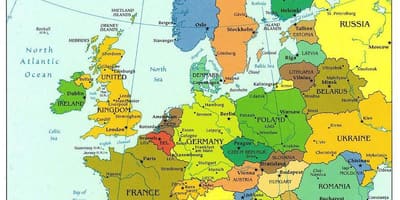 世界地図を示すクロアチア