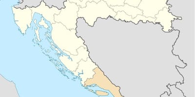 地図dalmatiaクロアチア 